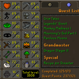 Main | TTL: 1808 | CL: 114 | QP: 137 [B Gloves, Defender, DS2, Fire Cape, Piety, Graceful, Mithril Gloves, MM1 + MORE!] - Jagex Launcher-ACCN-OSRS1751 0